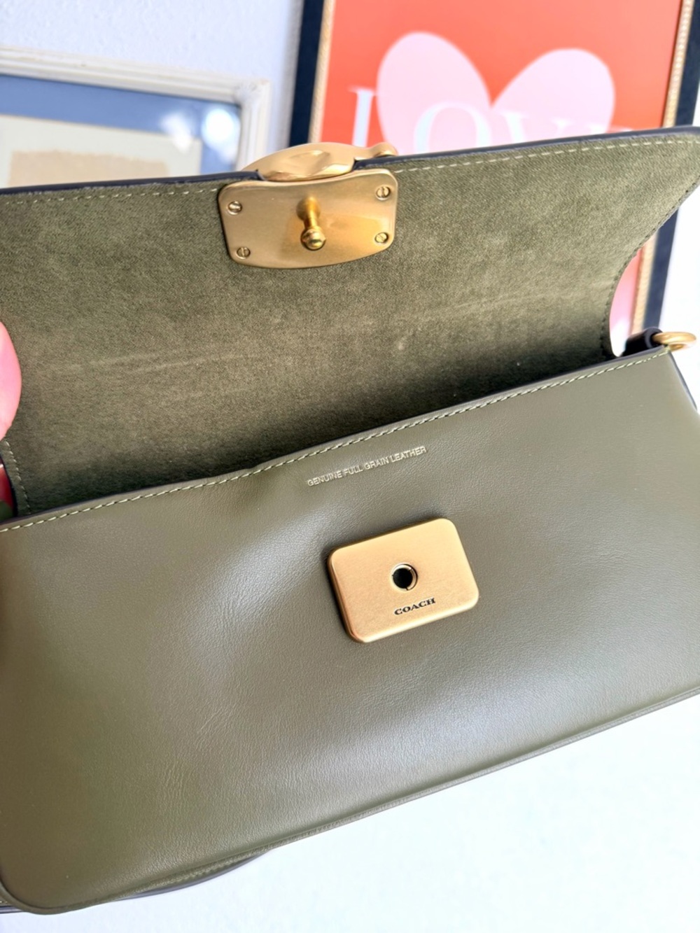 Coach Jet Shoulder Bag in Olive - Picture 7 of 10